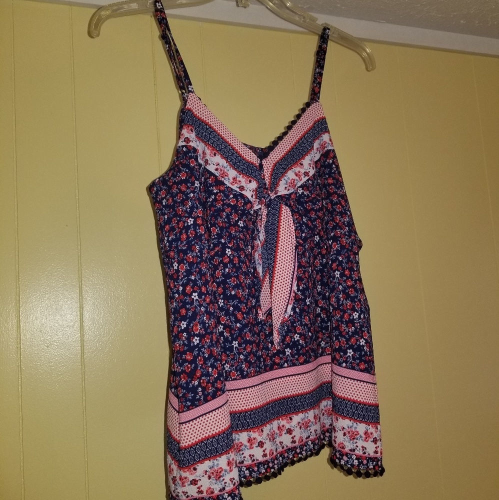 Red, white and blue tank